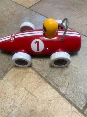 Brio Red Racing Car Toy with Yellow Driver